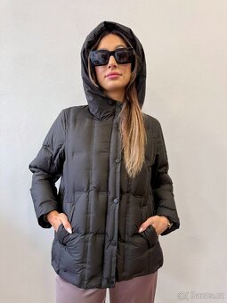Lehká perová bunda s kapuci , nová - 16