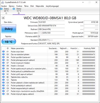 HDD SATA 3,5" - 80, 160, 250, 320, 500 GB - 16