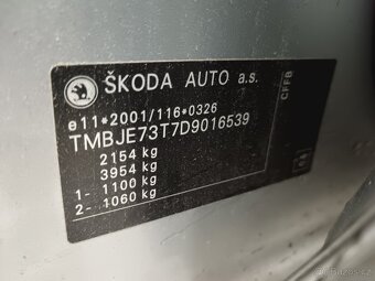Superb 2 II combi TDI 103kw DSG alu 16 navi 2.majitel - 16