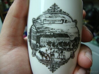 Starožitné porcelánové pohárky Berlín výroba Wallendorf top - 16