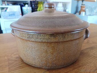 VINTAGE KAMENINOVÝ HRNEC GRÉS & POTIERS DIGOIN Z FRANCIE - 16