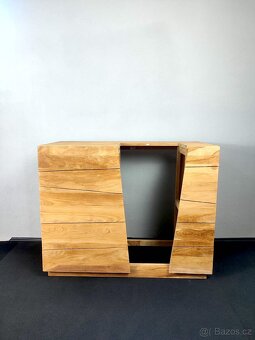 Teaková koupelnová skříňka - 16