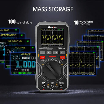 Multimetr/osciloskop TOOLTOP ET2010A 1MHz nový - 16
