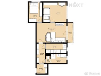 Prodej byt 3+1, 60㎡ - 16