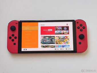 Nintendo Switch OLED Mario edice TOP STAV rok záruka +10 her - 16