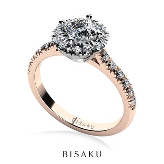 Prsten s diamanty Bisaku - 16