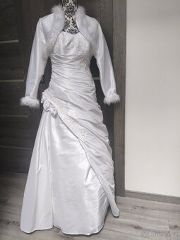 Tradiční svatební šaty vel. 38/40/42 - 16