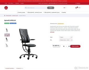Kancelářská židle Spinalis Apollo (zdravotní) - 16