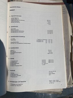 Prodáme : bruska Vollmer Finimat IV B 600 TS na kotoučové pi - 16