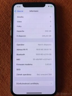 iPhone X 256 GB - 16