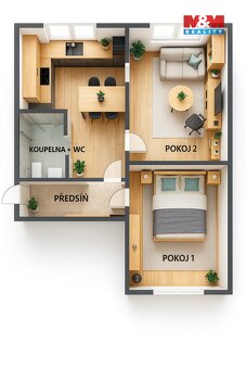 Prodej bytu 2+1, 52 m², Praha, ul. Jihlavská - 16