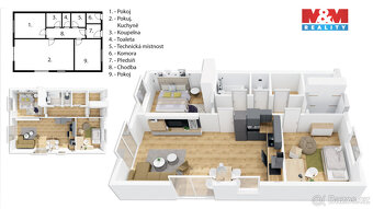 Prodej bytu 3+kk, 86 m² ve výstavbě. Obec Žáky - Štrampouch - 16