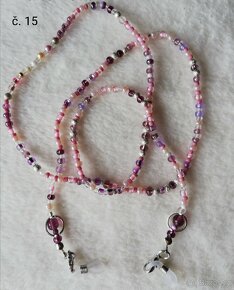 Korálky na brýle a roušky - 16