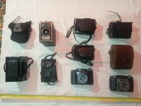 Fotoaparáty 24 ks, blesky 4 ks + stojánek 127 cm - 16