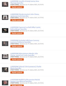 LASERDISC Sbírka 72ks + Zdarma LD Jurský Park - 16