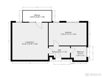 Pronájem bytu 2+kk, Dagmar Burešové, Žižkov, 25900 Kč/měs, 6 - 16