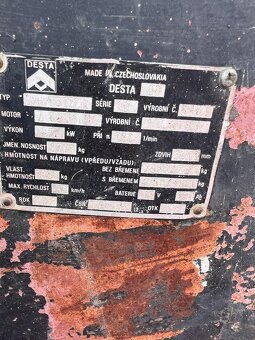 VYSOKOZDVIŽNÝ VOZÍK DESTA DVHM  3222 TM,1983 - 16
