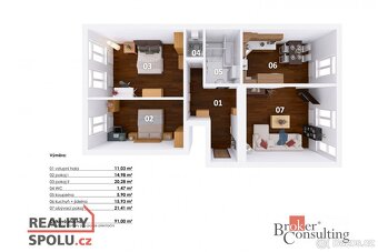 Prodej, byty/3+kk, 92 m2, Řehořova 986/16, Žižkov, 13000 Pra - 16