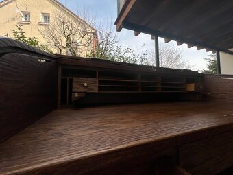 Americký starožitný psací stůl - 16