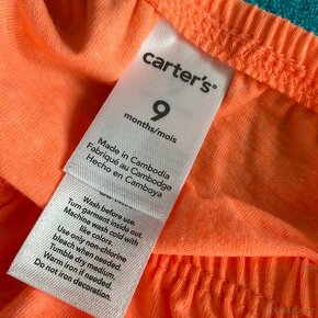 Nové- šatičky s kalhotkami- Carters- 9 měs. - 16