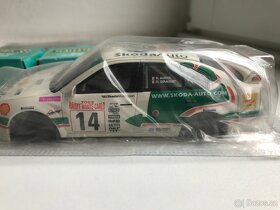 3x Škoda - Fabia a 2 různé verze Octavia WRC Scalextric - 16