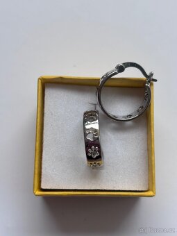 Nové stříbrné náušnice punc 925 - 16