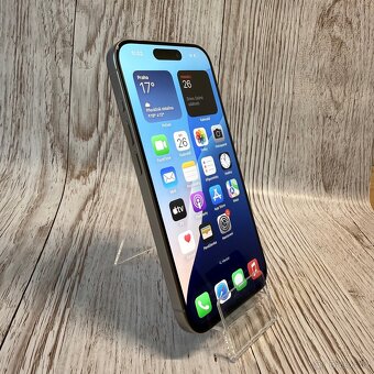 iPhone 15 Pro 256GB, bílý, eSIM, 97% baterie (rok záruka) - 16