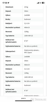 Elektrická koloběžka Vsett 8+ - 16