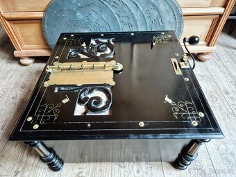Velký starožitný hrací stroj, flašinet na kliku Amorette - 16