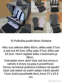 Podložka do kočárku, nové, šití na zakázku, ceny od - 16
