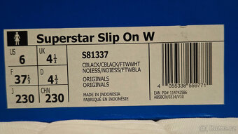 adidas Superstar Slip On W, vel. 37 1/3 - 16
