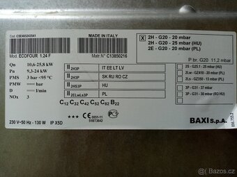 BAXI ECOFOUR 1.24F a BAXI ECOFOUR 24F - 16