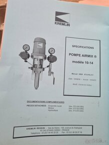 Kremlin Airmix pumpa model 10-14, včetně pistole MVX - 16