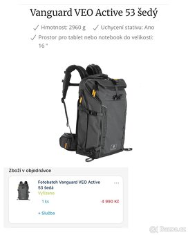 Velký fotobatoh Vanguard VEO active 53 - 16