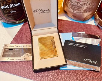 🔥 S.T.Dupont Gatsby, Gold Vertical Lines 18k Zlato - 16