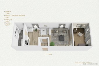 Prodej bytu 2+kk, 44 m2 - Karlovy Vary - Dvory, ev.č. 00750 - 16