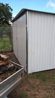 Plechové garáže 3x5m, 3x6, 4x5,4x6, 6x5, 6x6, 2 třida. ČR/SR - 16