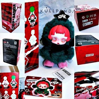 č.1 🐼POP MART SKULLPANDA plyšová panenka , přívěsek PARTITA - 16