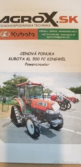 pásový malotraktor Kubota KC 500 PC Kingwel - 16
