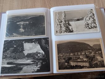 Staré pohlednice+album s poštovníma známkama - 16