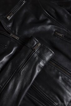 Černa kožená bunda D’arienzo - 16