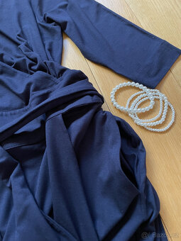 Zavinovací tmavě modré šaty Gant, vel. L - 16