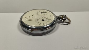 Německé kapesní stopky Junghans 1/10s v hezkém stavu. - 16