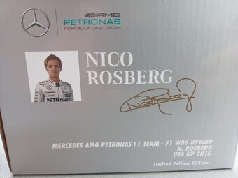 6x F1 MERCEDES 2013-2015 HAMILTON A ROSBERG MINICHAMPS 1:18 - 16