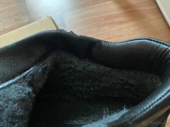 Nové pánské kožené zimní elegantní boty Baťa s kožich. - 44 - 16