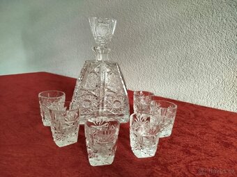 Staré broušené sklo - 16