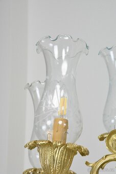 Zámecké podlahové lampy - mramor - bronz - 218 cm - 16
