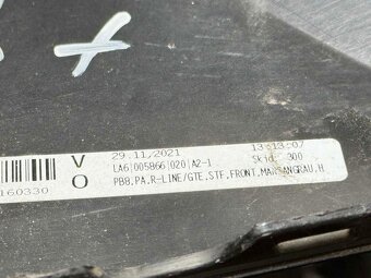 VW PASSAT B8 FACELIFT nárazník R-LINE 6xPDC LB7R 3G0807221G - 16