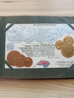 Peníze všech Zemí světa 37 Pohlednic s Mincemi z celého svět - 16