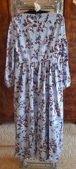 Květované dlouhé šaty se šněrováním - NOVÉ - 16